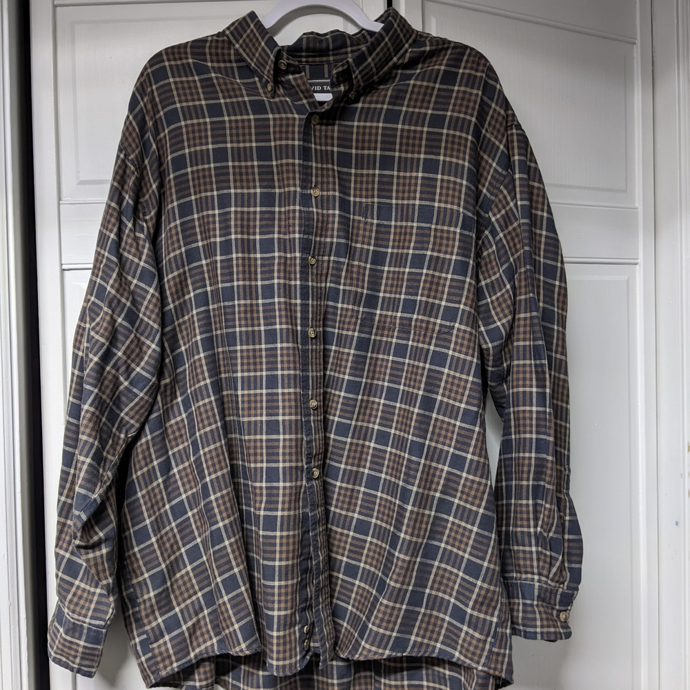 Plaid Button-Up Jacket